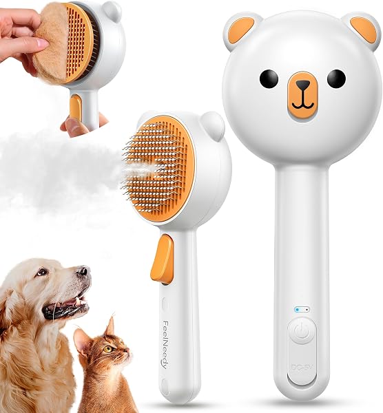 Pet Steam Brush for Dogs & Cats