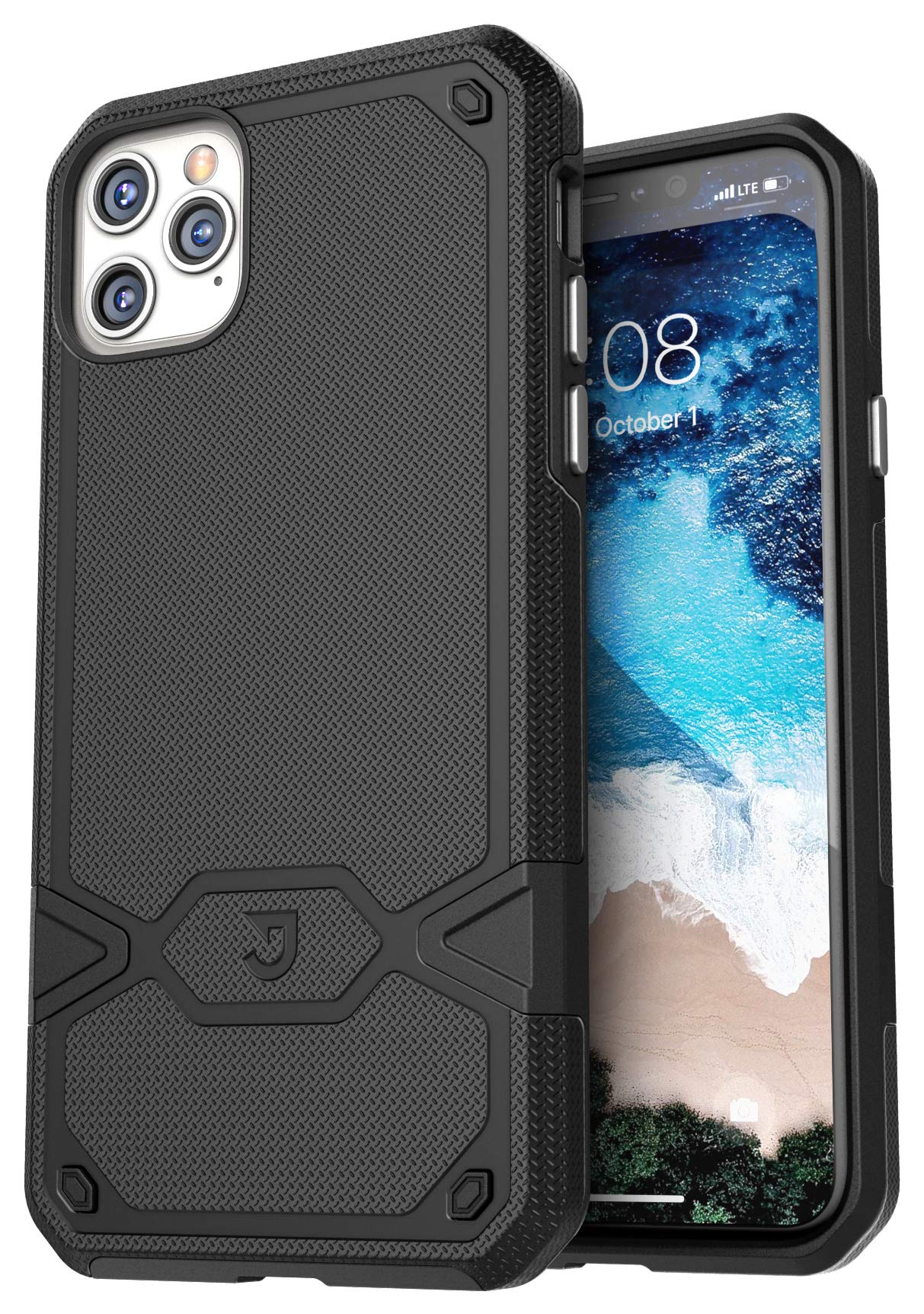 Jaagd Slim Dual-Layer Combo Case for iPhone (Black, iPhone 11 Pro Max)