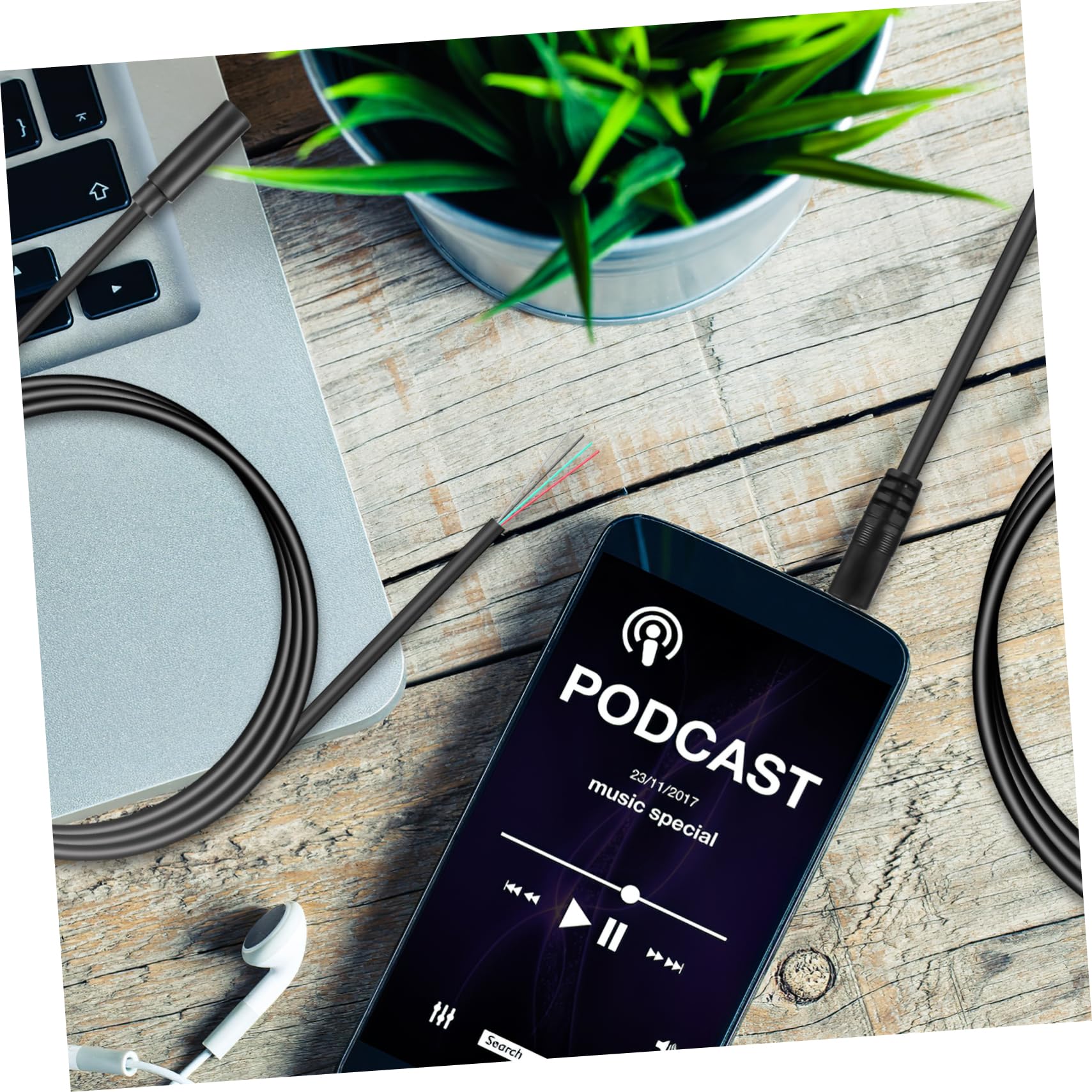Housoutil 5 Sätze Audio-klinkenkabel Speaker Cables Lautsprecherkabel Kopfhörerkabel Stereokabel Verlängerungskabel Mikrofonkabel Audiokabel Mit Buchsenstecker Laptop-kabel Pvc 8 Stück * 5