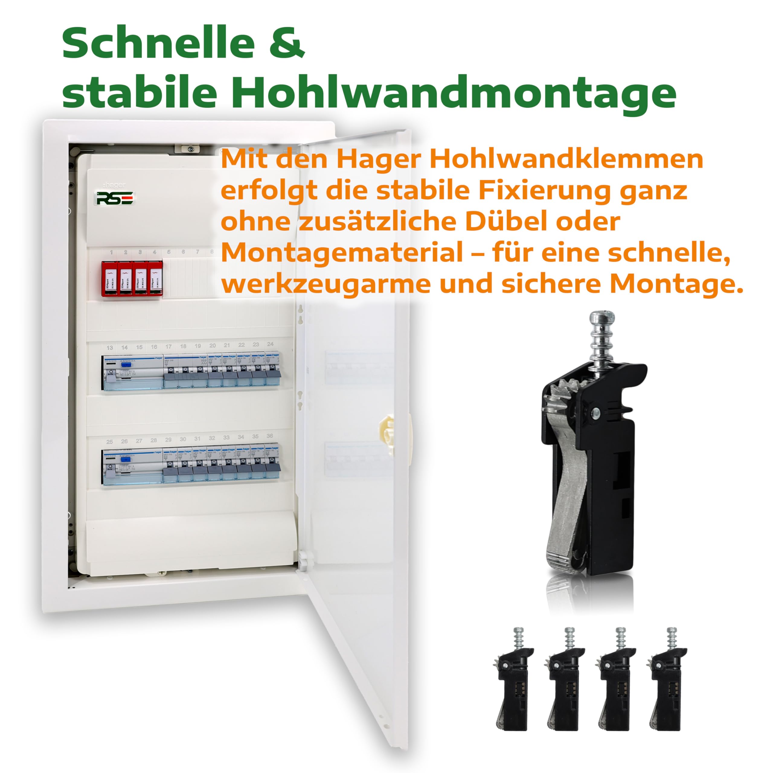 MumdoYAL Opbouwverdeelkast, IP65 waterdicht, verdeelkast, verdeler (8