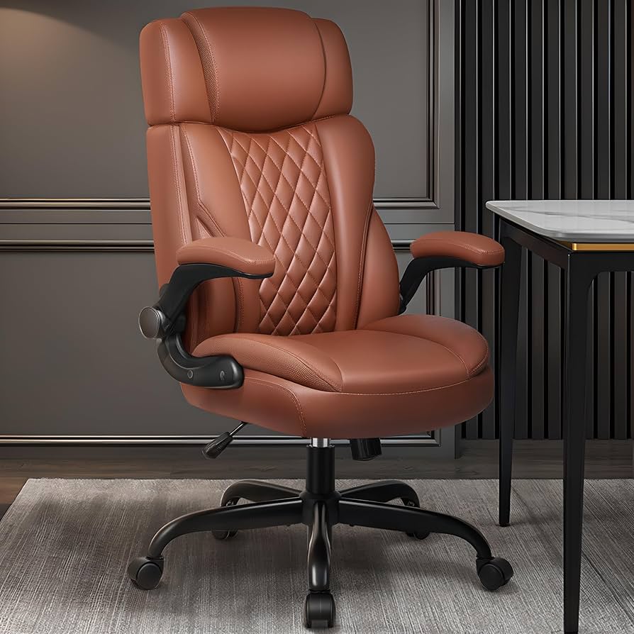 Amazon.com: Office Chair Flip Up Arms, Executive Leather Office