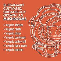 Vista 4 de BlueBonnet Nutrition Myco-7 Mushroom Defense - 7 hongos orgánicos de ciclo completo, para el sistema inmunológico y el bienestar, sin soja, sin