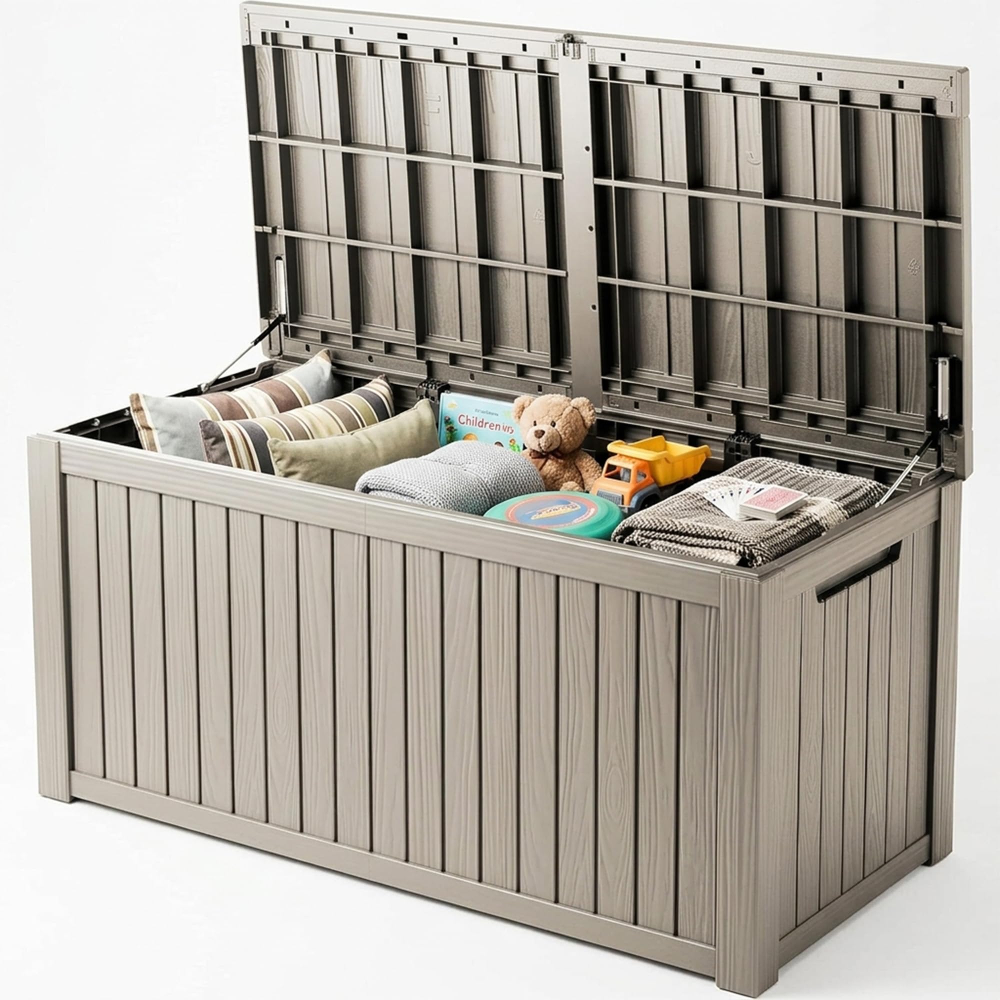 TARKARI 200 Gallon Outdoor Storage Box Waterproof Coffee