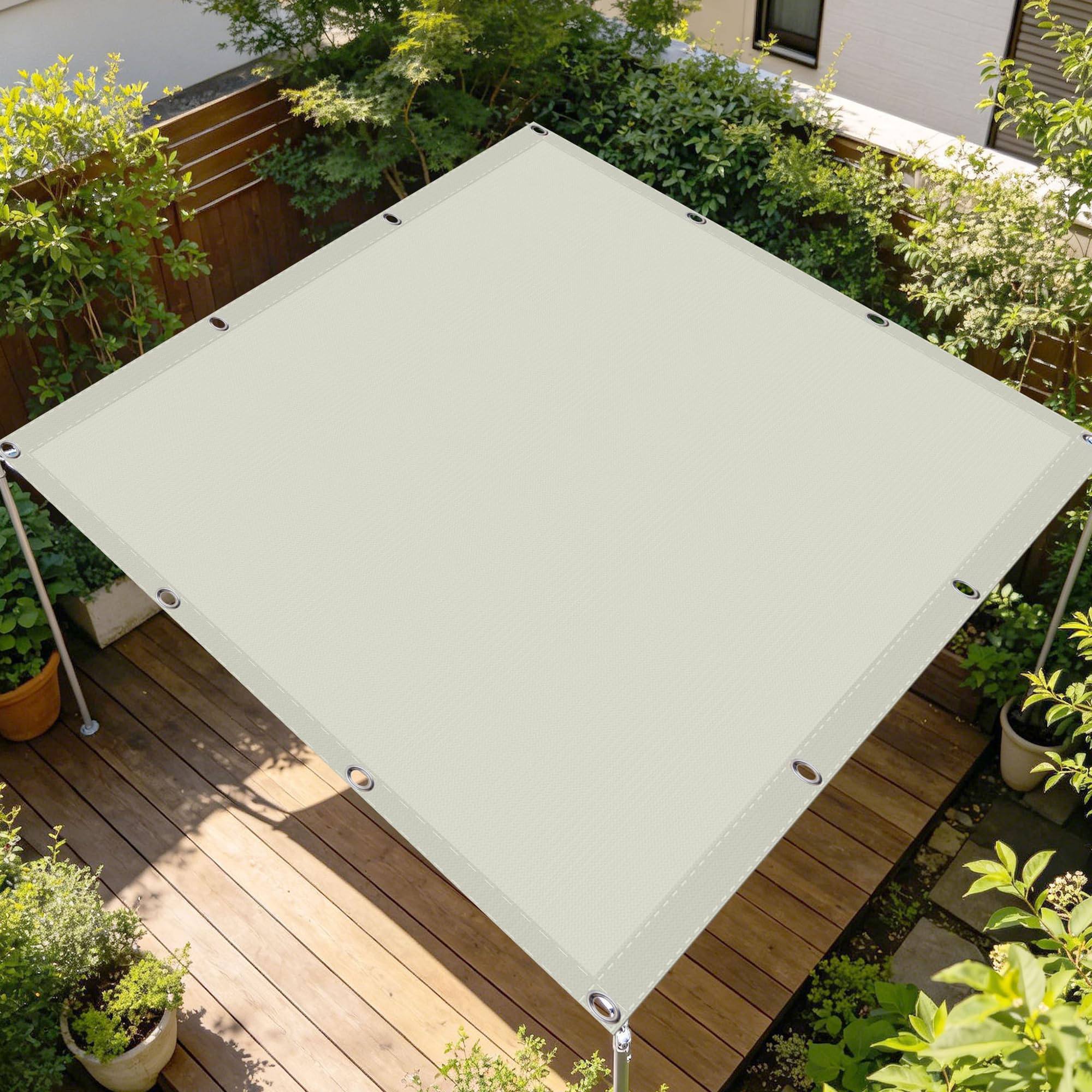 Voile d'ombrage 150x500 cm créez un coin de fraîcheur sur votre balcon