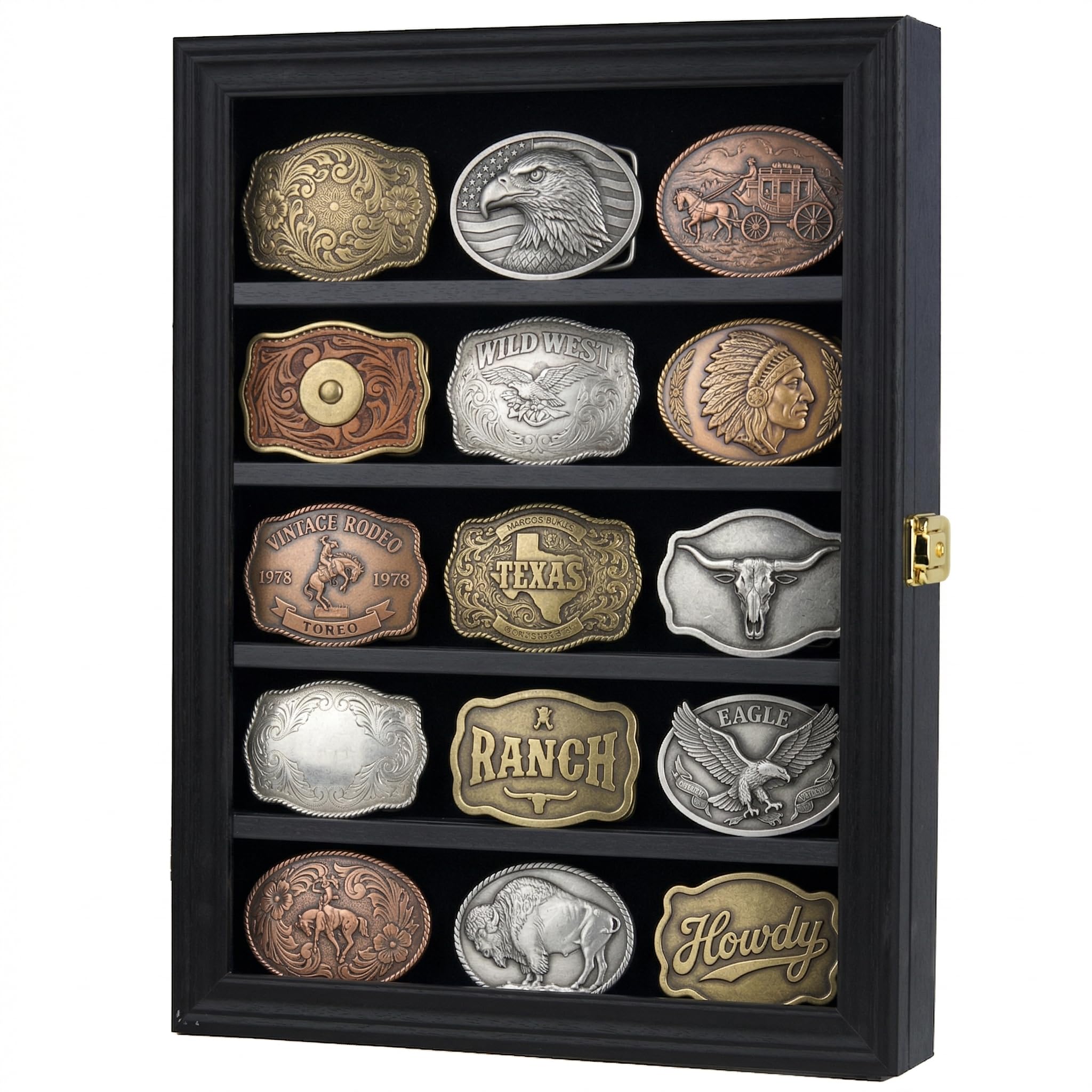 DisplayGifts 16x12 Inch 5-Tier Wall Mount Shadow Box
