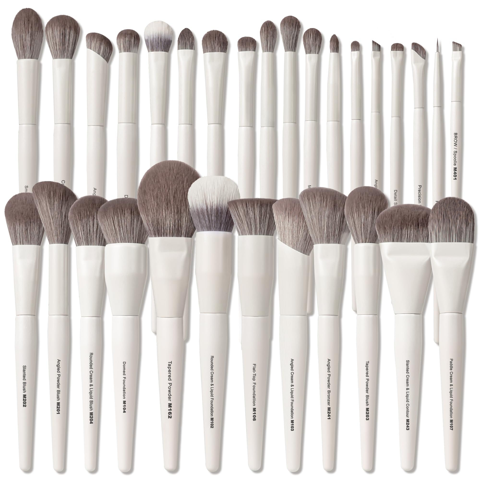 VYNESTRA 30 Pcs Pro Grade Makeup Brushes Set with Dense Ultra Soft Bristle,Elegant Design Luxury Make up Brushes for Foundation,Face Blending Powder, Contour, Bronzer,Highlight, Concealer, Eyeshadow