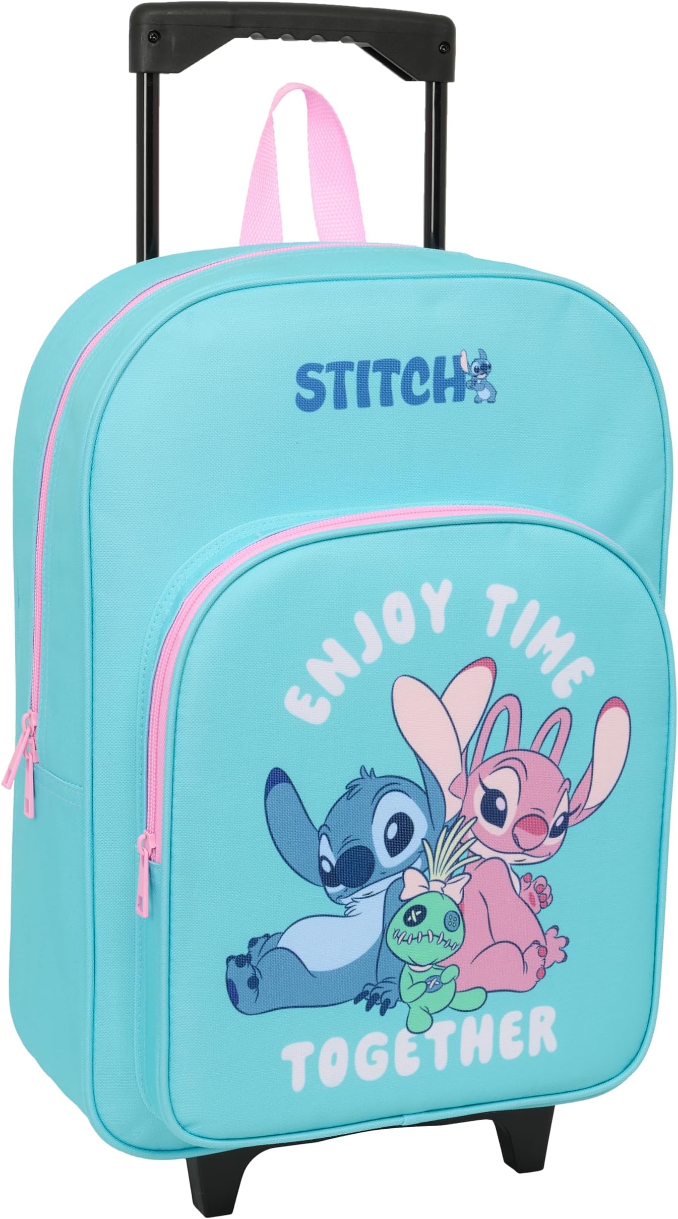 STITCH – Children's Backpack with Compact Trolley, Ideal for Children of Different Ages, Comfortable and Versatile, Quality and Resistance, 33 x 43 x 15 cm