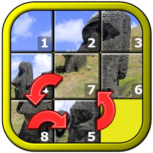 Niños Slide Puzzle World - místico 15 plazas forma reorganizar mosaico de juego para los niños mayores en edad