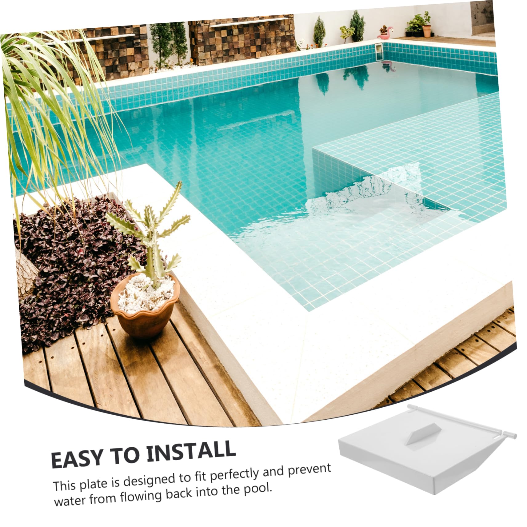 VICASKY Puerta Resistente para Skimmer de Piscina 8926 para Reemplazo, Aleta de Plástico Duradera Compatible Piscina, Trampilla para Skimmer de Fácil Instalación y Prevención de Retorno