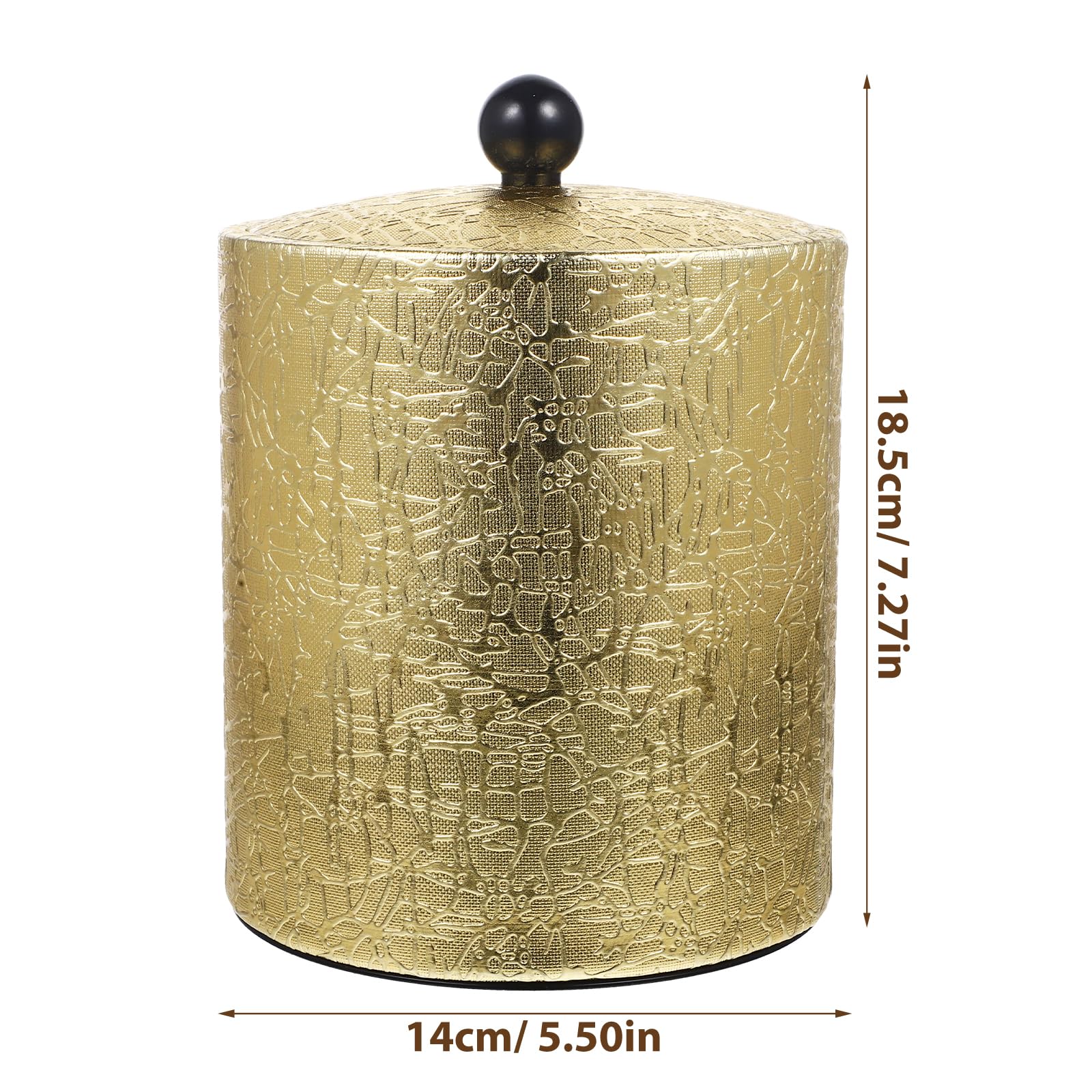 BESTonZON Ice Bucket with Airtight Lid, Ice Bucket with Tongs Scoop Lid, Drink Tub Cooler Gold Ice Bucket with Lid, Stainless Steel Ice Beer Bottle Cooler for Party Bar Cart Accessories