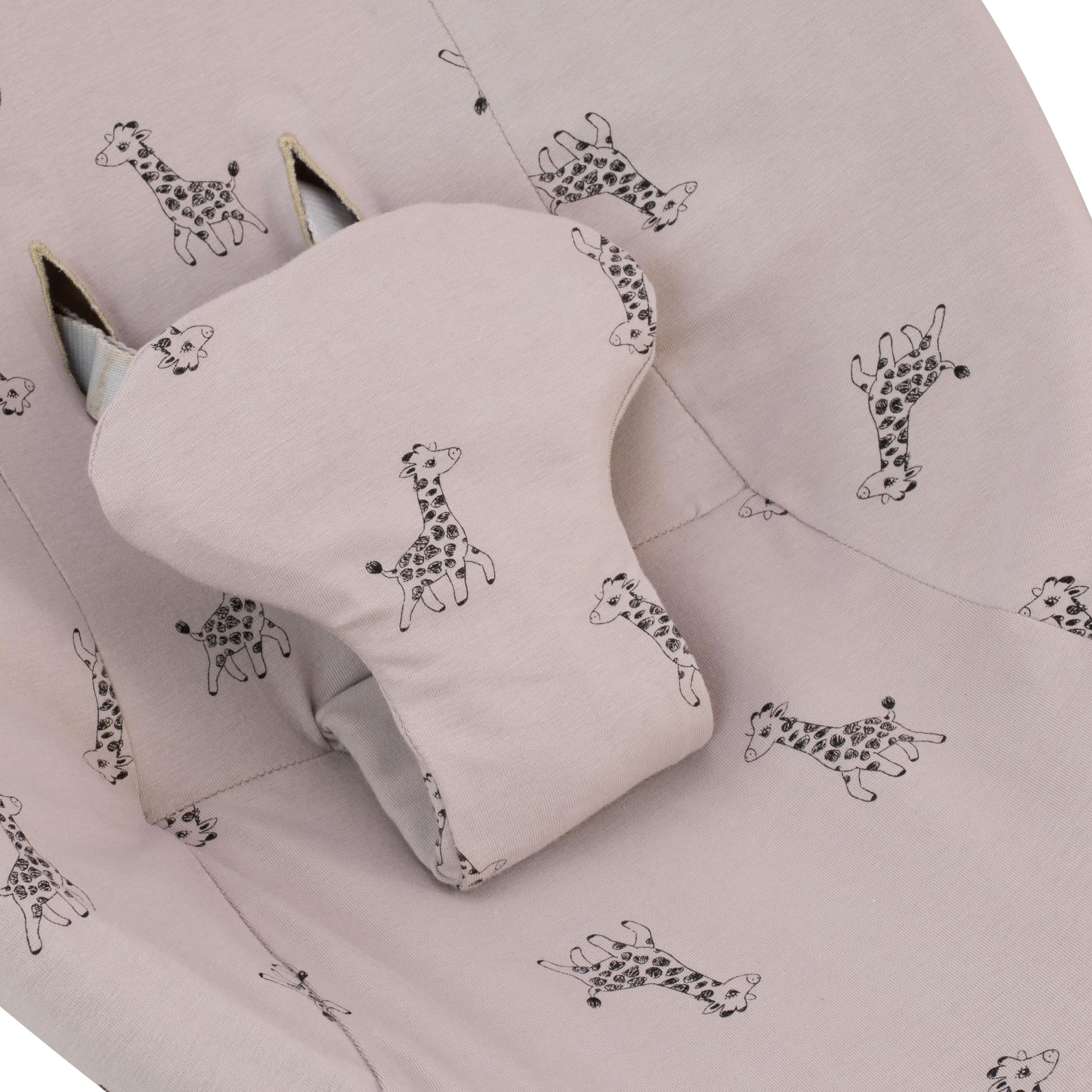 JYOKO Kids Funda de Algodón para Hamaca Compatible con Mamaroo 4moms, Mamaroo Rockaroo (Giraffe)