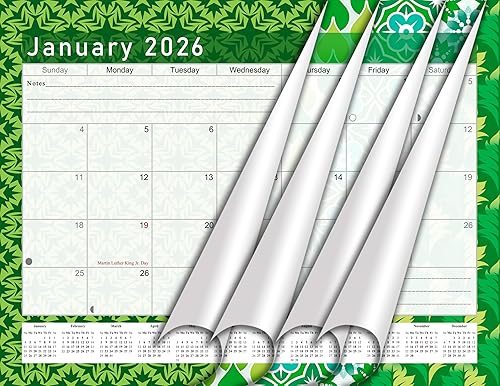 Calendario mensual 2022  2023 de pared  escritorio encuadernado en espiral  16 meses de escritorio  calendario secante de pared  planificador 