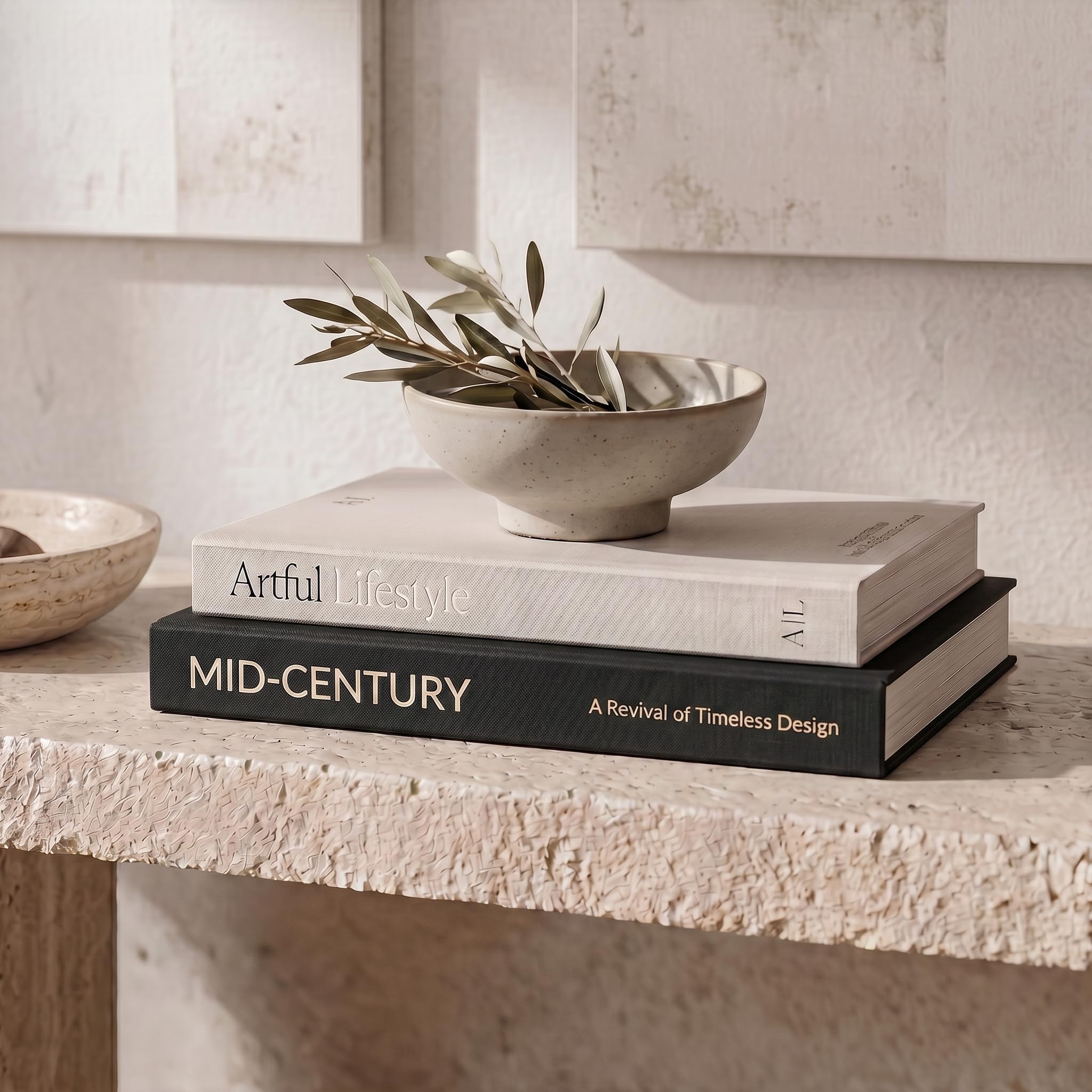 Amazon.com: Aesthetic Decorative Books - Set of 2 Stylish Boxes