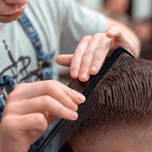 Miniatura 7 de Styling Gear Juego de 150 peines de peluquería para hombres, peines para mujeres, peines para estilista, barba, bigote, peinado de bolsillo, hecho