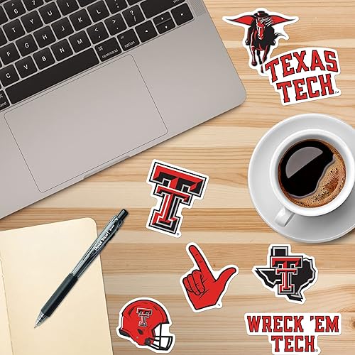 Miniatura 3 de Texas TECH University - Paquete variado de 50 calcomanías de vinilo grandes de lujo para laptop, botella de agua, álbumes de recortes, tableta,