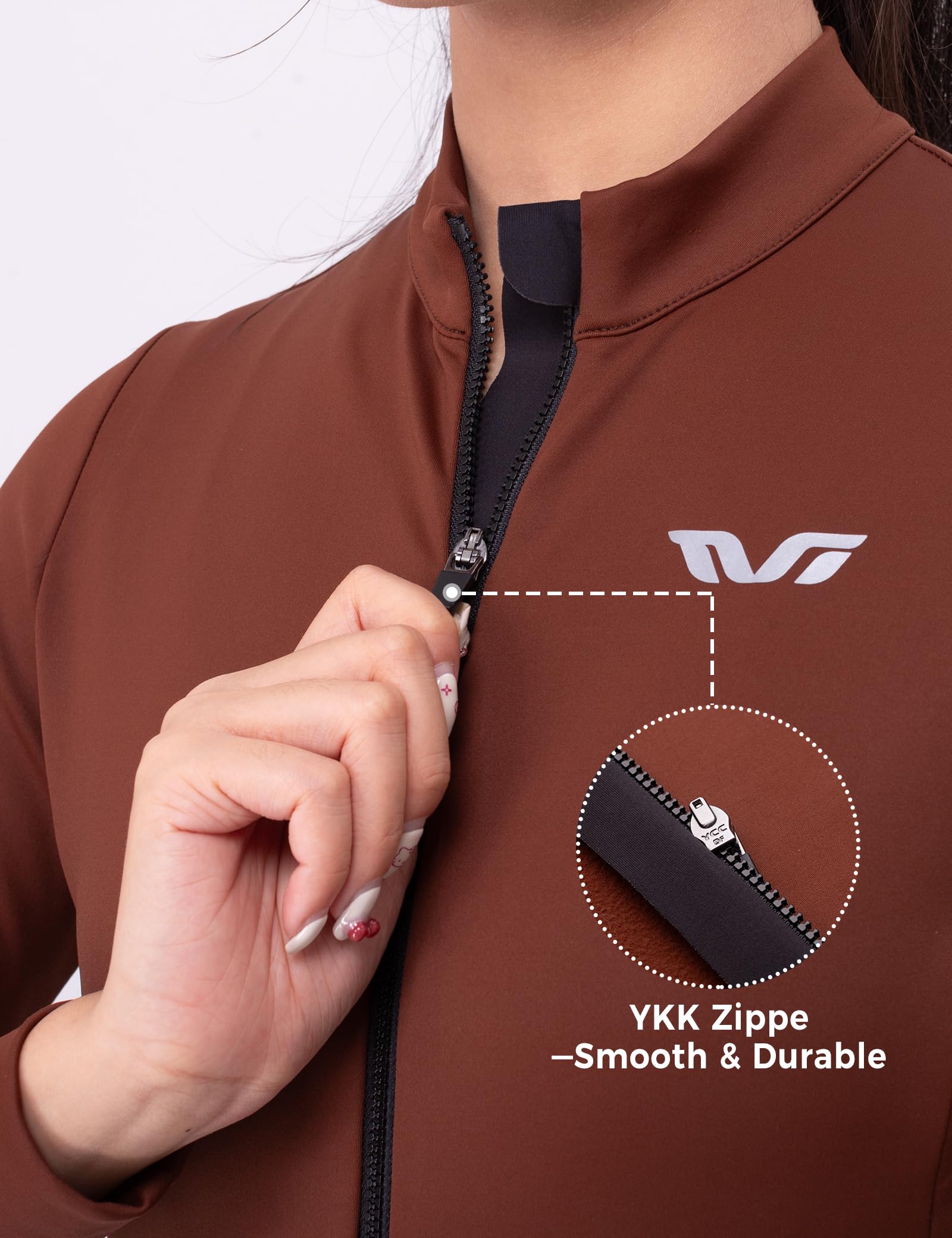 ROCKBROS TVI Radtrikot Damen-Radsporttrikot Langarm Warm Winddicht Winter Fahrradjacke