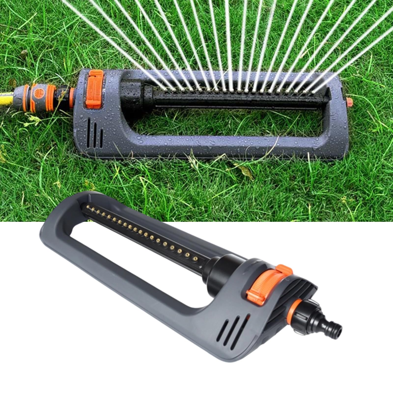 Aspersor de césped Ajustable de Servicio con Cobertura de 8-10 m para Jardines y macizos de Flores Aspersor turbos para césped y jardín