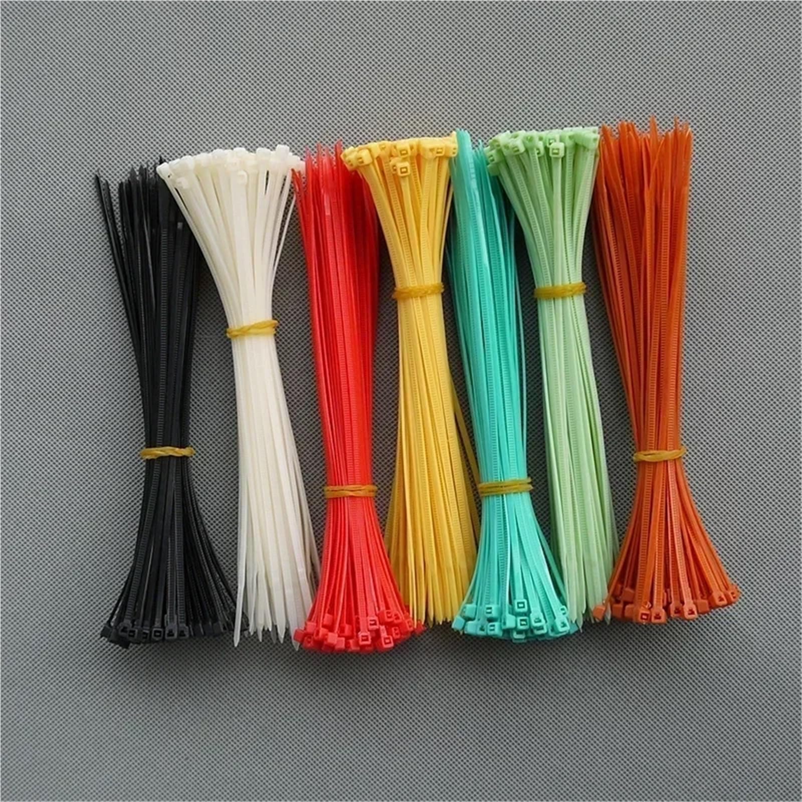 Bridas de nylon con clip, Bridas for cables de nailon autoblocantes, multicolor, varios tamaños, 1000 unidades(Blue,4x200mm x 1000pcs)
