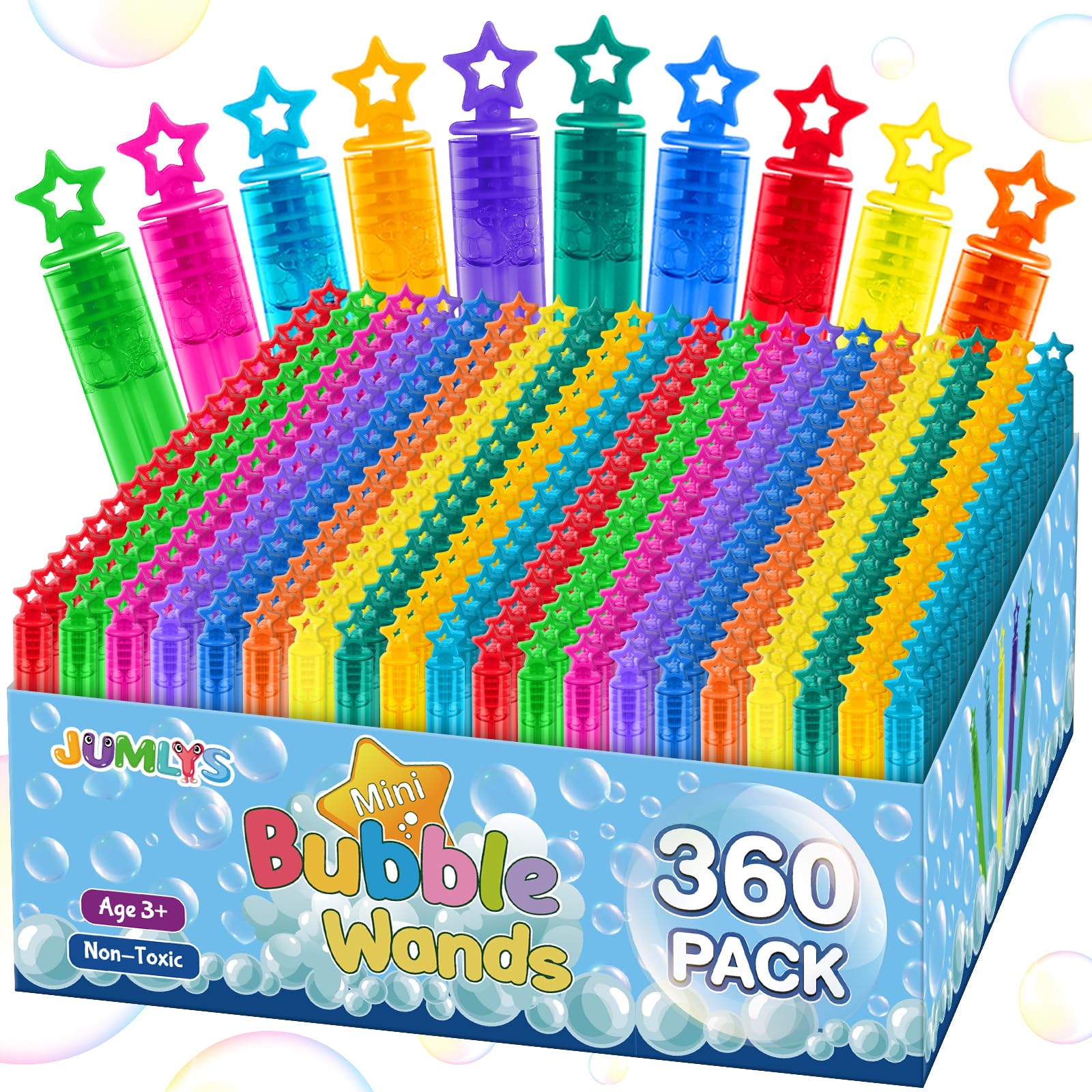 360 Pcs Mini Bubble Wands in 10