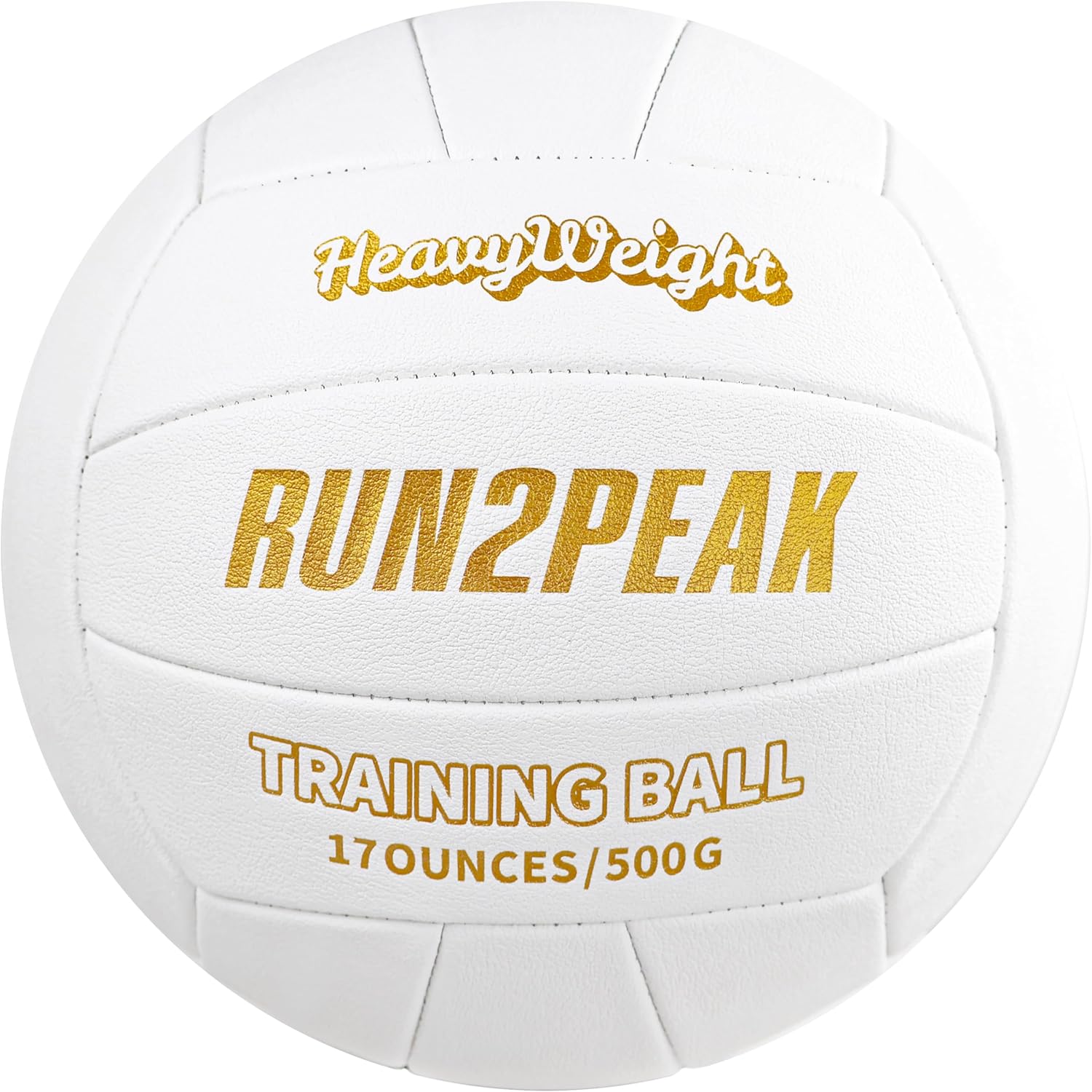 RUN2PEAK Heavy Weight Volleyball Ball Official Size 5 Setter Training Volleyballs PU Practice Volley Balls for Indoor Rebounder Equipment Setters Weighted Volleyball Setting Trainer