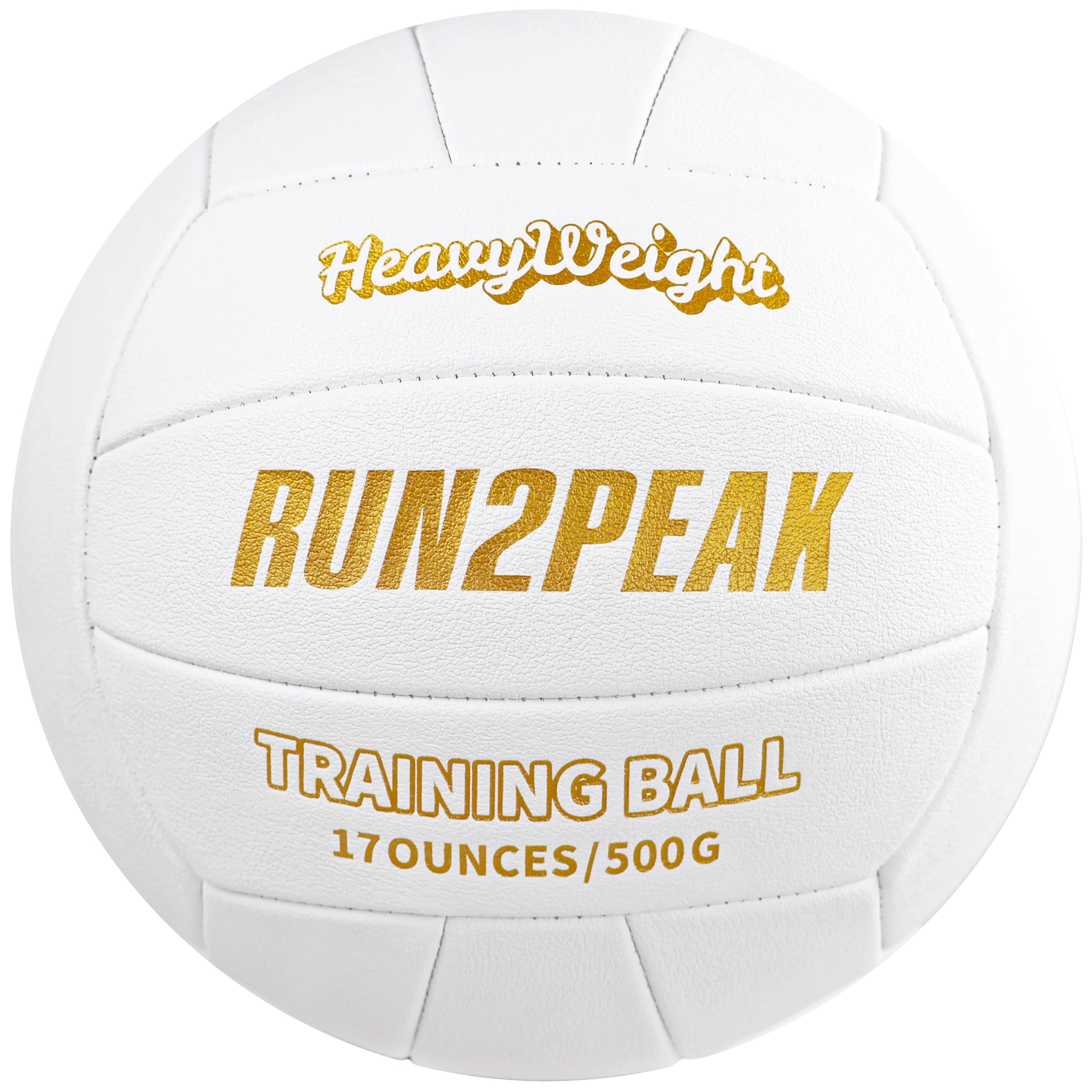 RUN2PEAK Heavy Weight Volleyball Ball Official Size 5 Setter Training Volleyballs PU Practice Volley Balls for Indoor Rebounder Equipment Setters Weighted Volleyball Setting Trainer