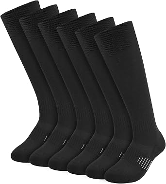Knee High Baseball & Softball Socks, Cushioned Moisture-Wicking Performance Socks