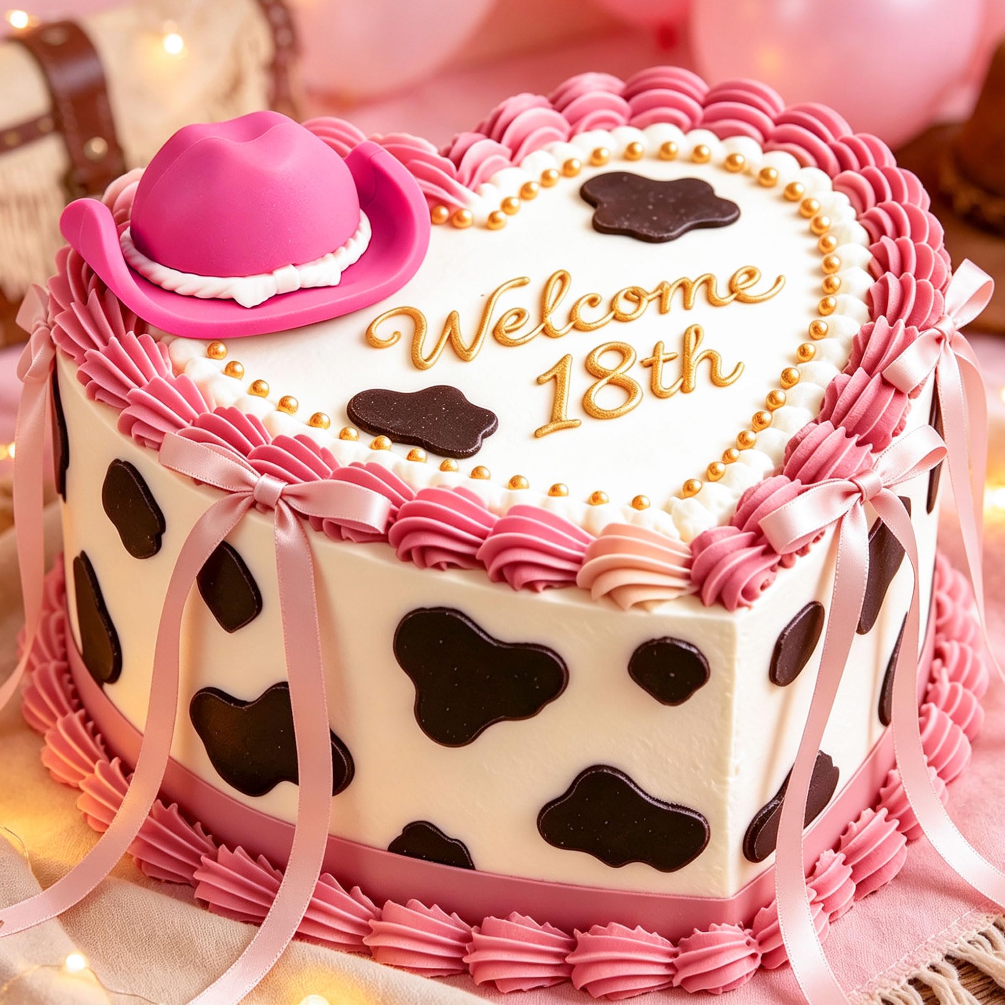 Western Cowgirl Hat Cake Toppers Cute Cowgirl Cake Decorations Picks