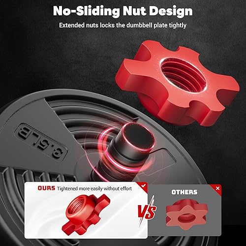 Miniatura 5 de Mancuernas ajustables, juego de pesas libres de 5577 libras, juego de mancuernas 4 en 1 utilizado como barra, Kellebell, soporte de levantamiento de