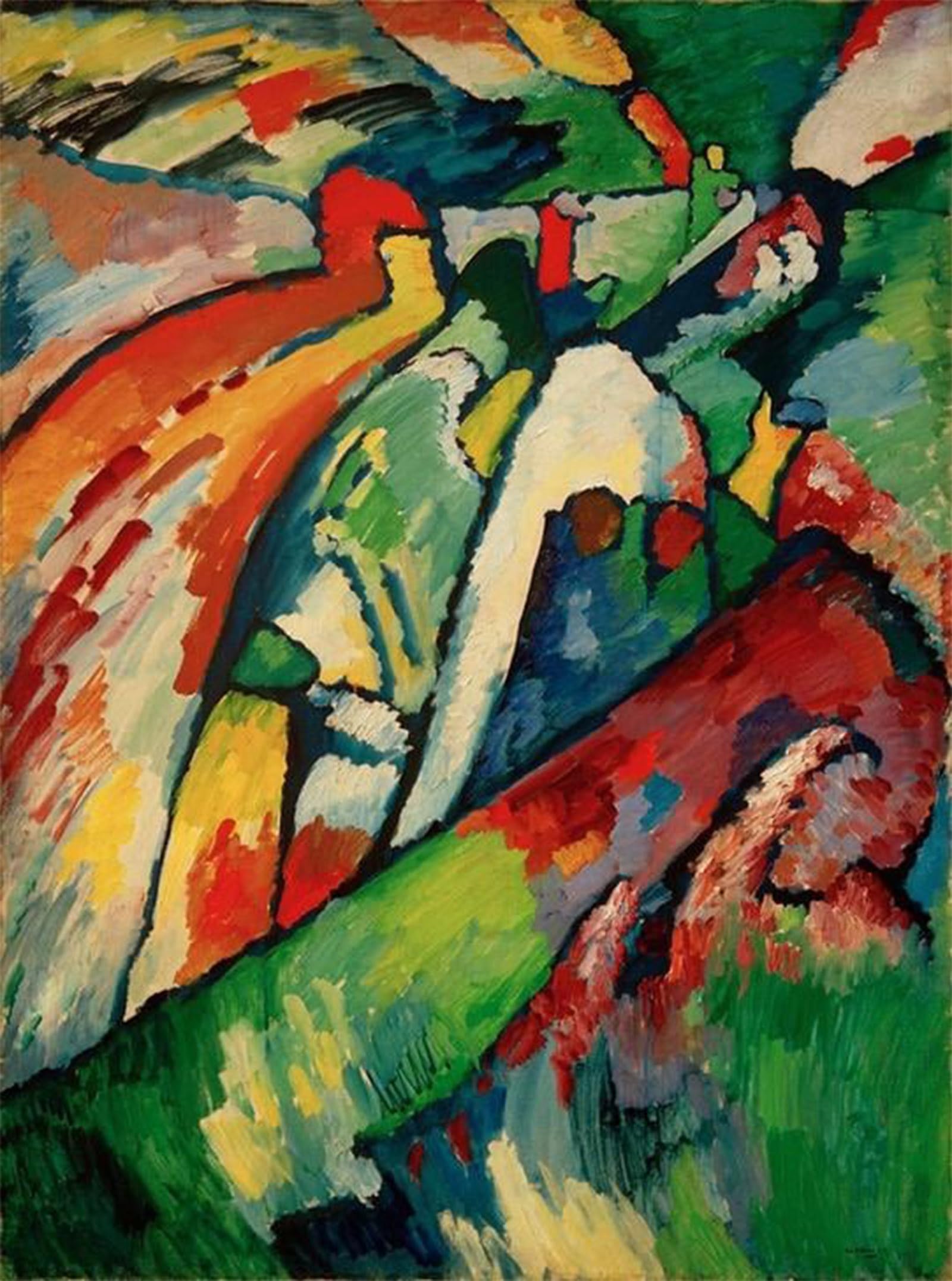Cuadro de Kandinsky para renovar paredes vacías con lienzos decorativos 5