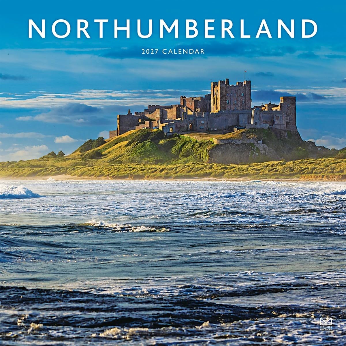 Carousel Worldwide Northumberland 2027 Square Wall Calendar, 12-Month Calendar, Coastal & Countryside Landscapes