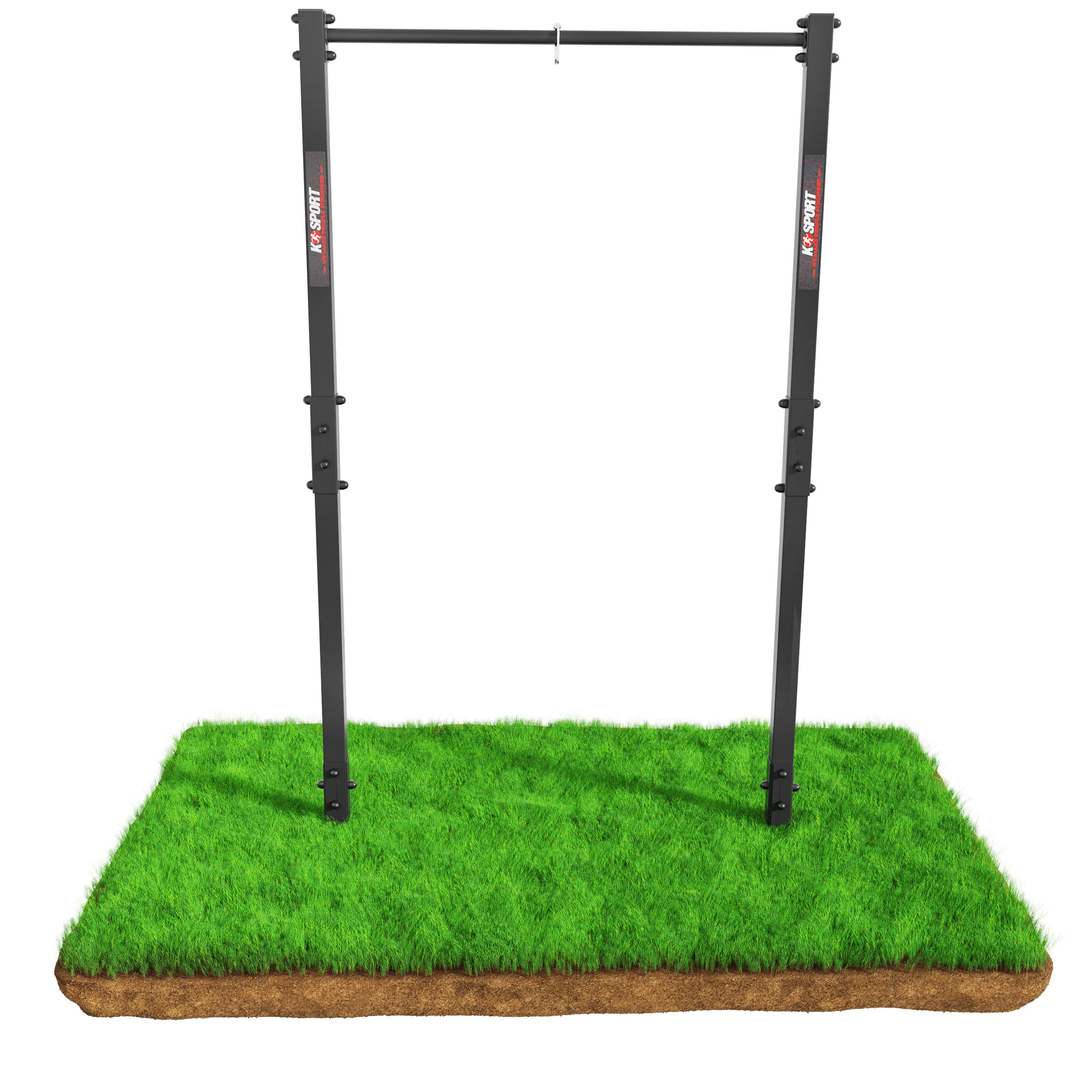 K-Sport: Barre de traction stationnaire d'extérieur I Station de musculation résistante aux intempéries avec barre de traction I Tour de traction pour entraînement musculaire, eBook inclus