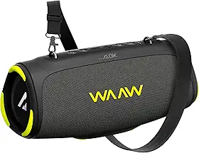 WAAW by ALOK Caixa de Som Bluetooth BOOM 110 À Prova D'Água e Até 26 Horas de Autonomia, Boombox Tecnologia TWS 40W RMS