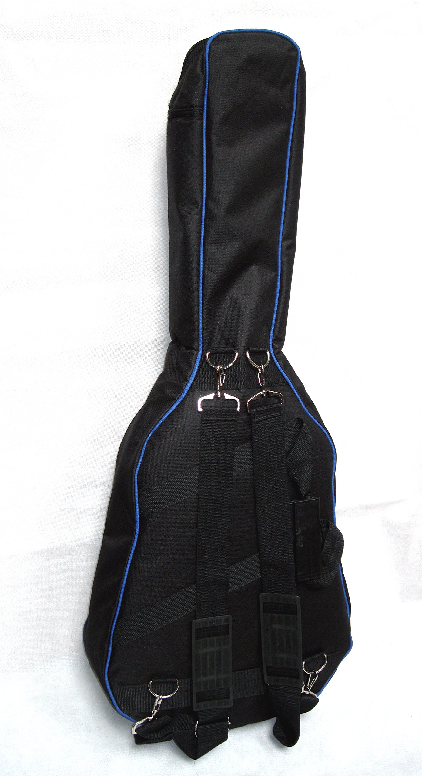 GIGBAG - GITARRENTASCHE GEPOLSTERT 15mm - FÜR 4/4 KONZERTGITARRE - BIG CASE - KEDER - VIELE FÄCHER - SCHWARZ-BLAU - GB 20