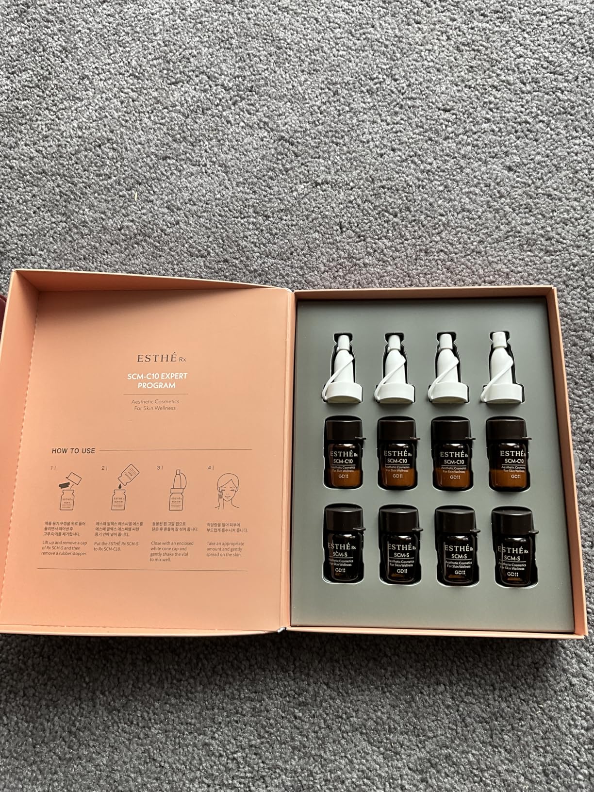 GD11 Esthe Rx Expert Program, Firming Face Serum with 100,000ppm Exosome Complex, Antioxidant Support & Lifting Care to Smooth the Look of Wrinkles & Fine Lines, Professional K-Beauty Ampoule, 4 Pairs
