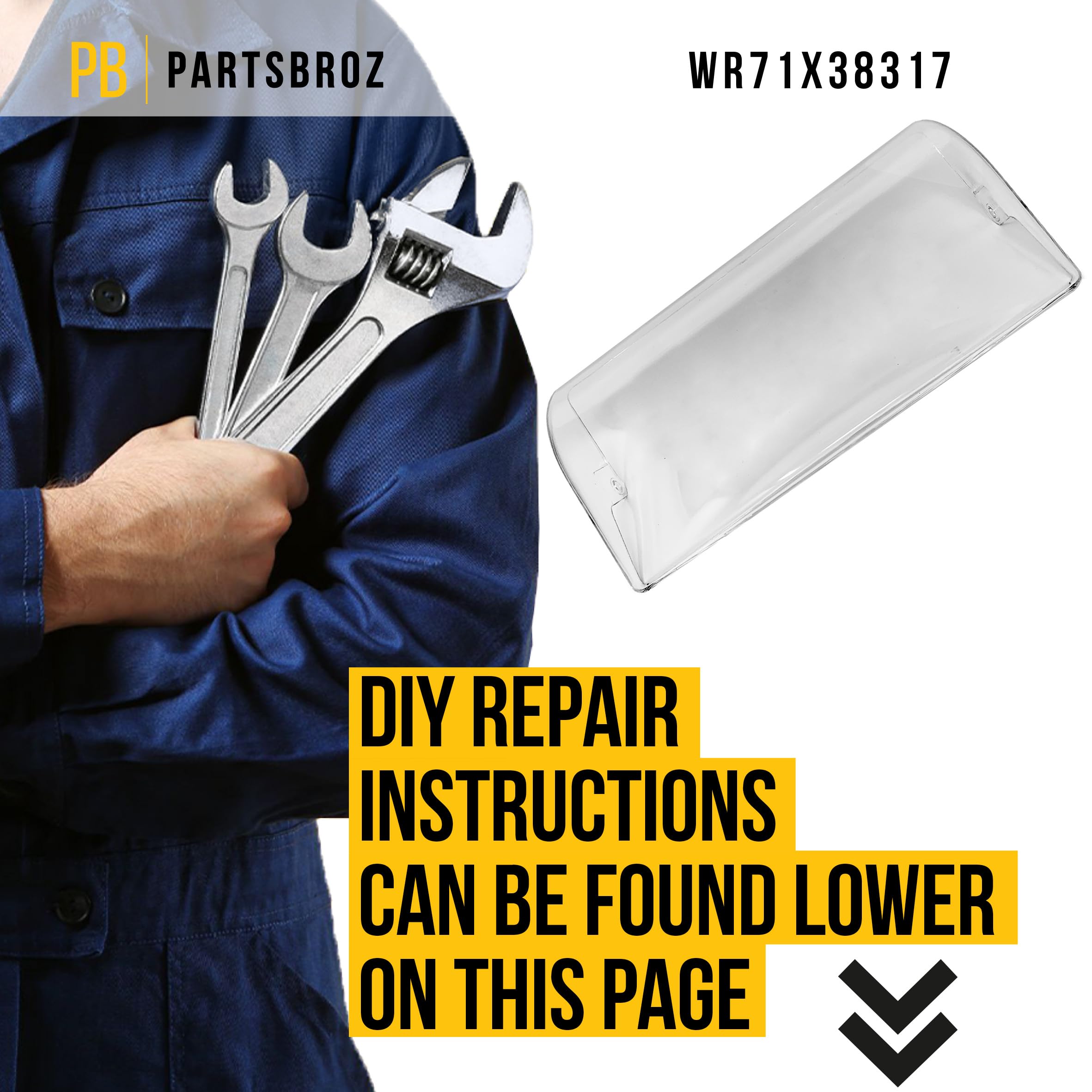 Amazon.com: PartsBroz WR71X38317 Dairy Door - Compatible With