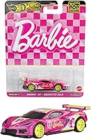 【Amazon.co.jp 限定】ホットウィール(Hot Wheels) ポップカルチャー - バービー 65周年 コルベット C8.R 乗り物おもちゃ ミニカー 3歳から ピンク HVJ51