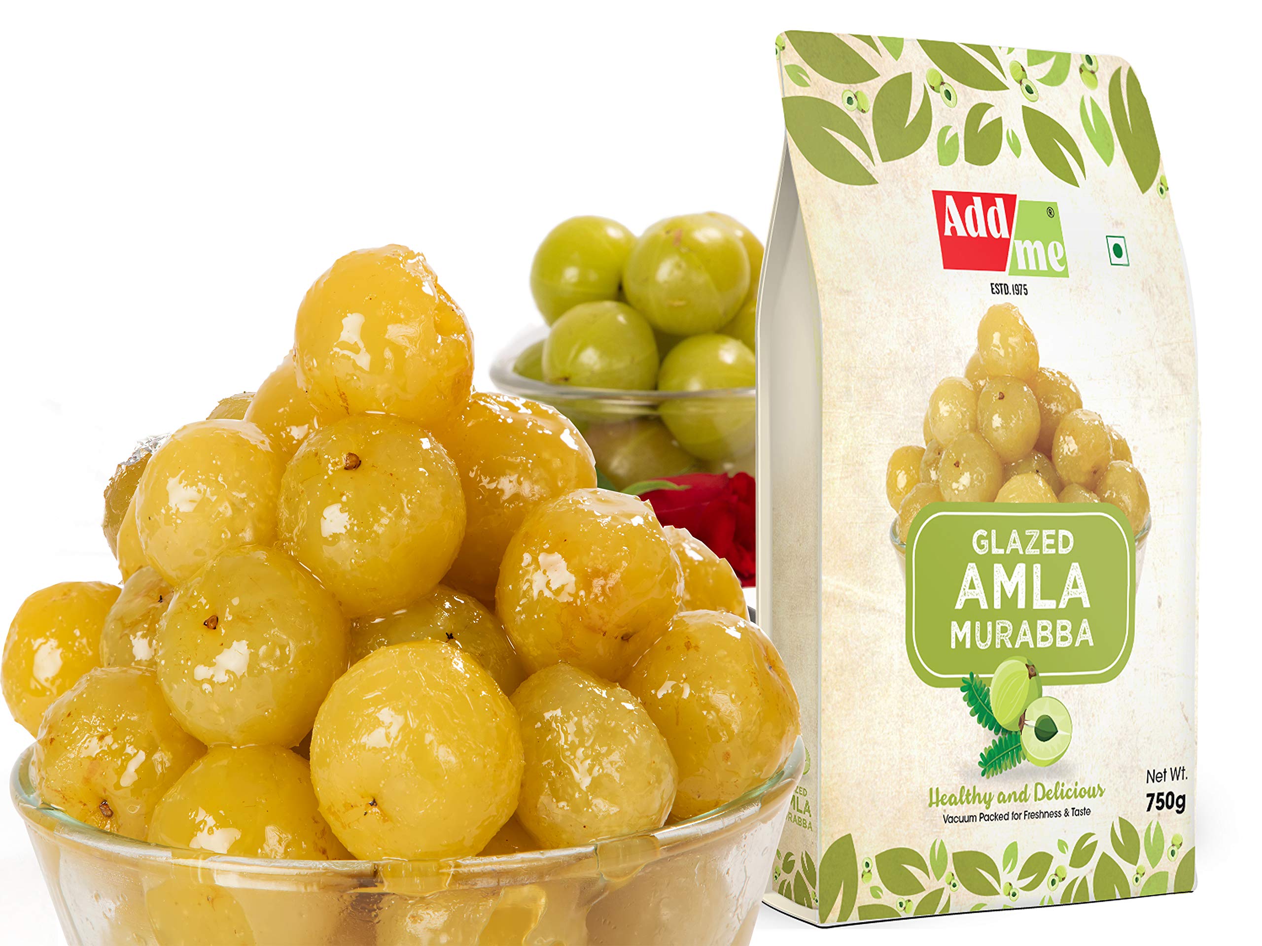 Add me Organic Candy Medium Size Dry Vacuum Packed Amla Murabba Without Syrup, 1 Kg