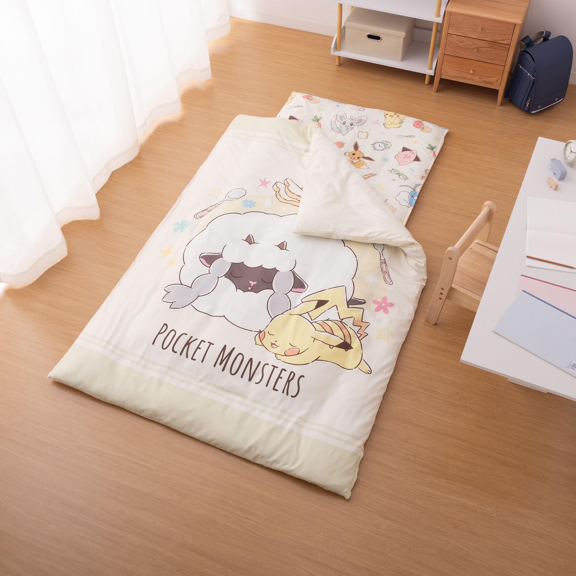 Amazon.co.jp: MORIPiLO ポケモン 敷き布団カバー シングル