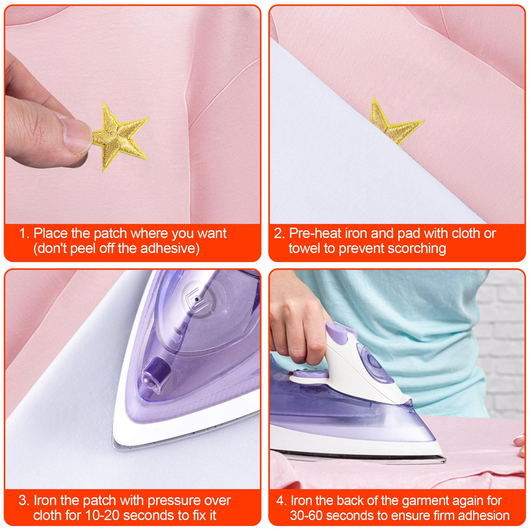 Parch Bordados De Trellas Para Coser, Insignias Para Planchar