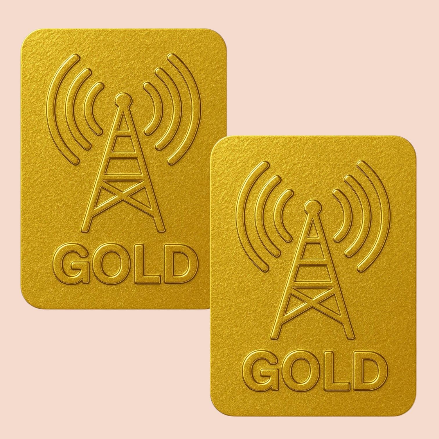 Mobile Anti Radiation Chip Gold Sticker for Strong Protection and Brain Safety