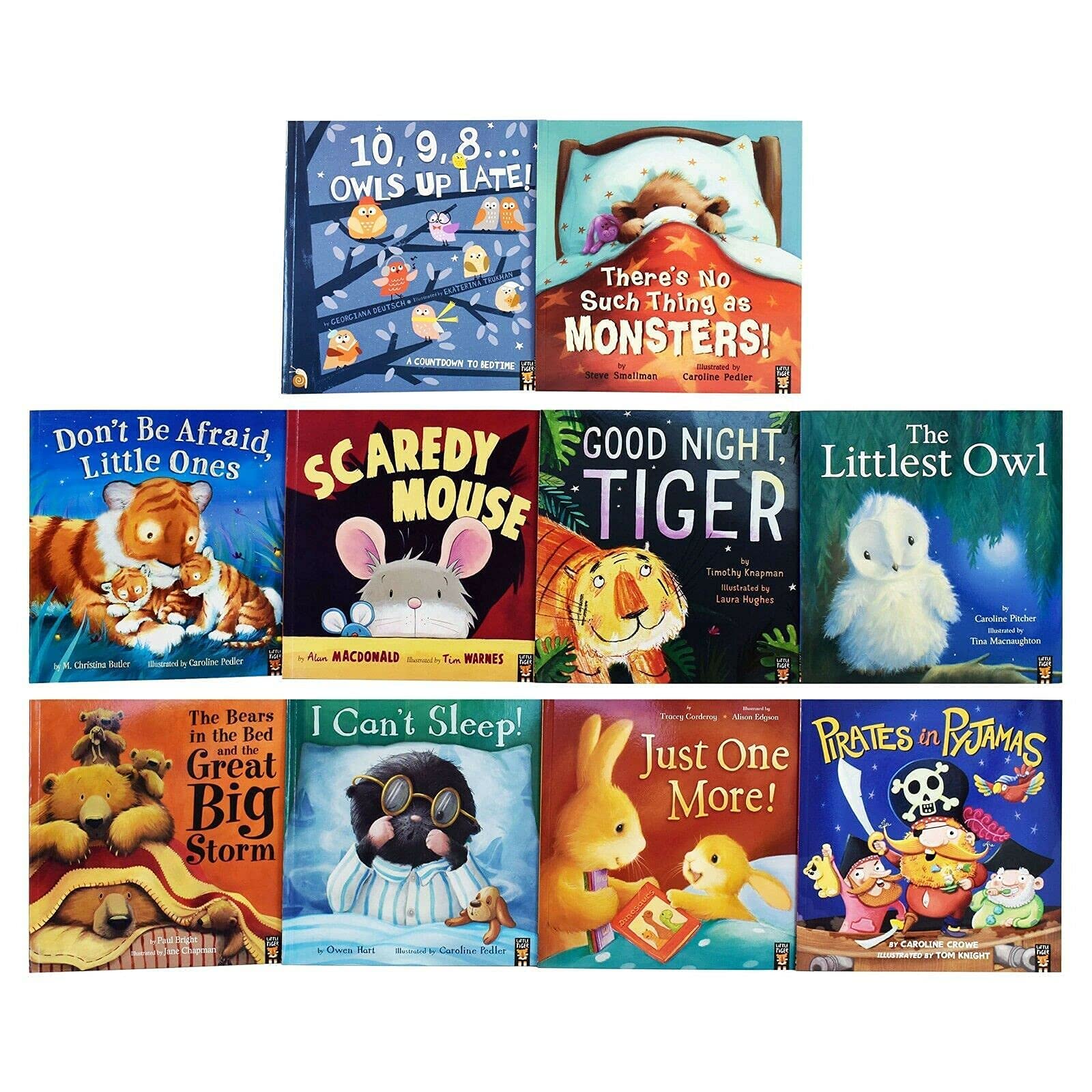 My First Bedtime Children Picture Flat Library 10 Books Collection Set Paperback