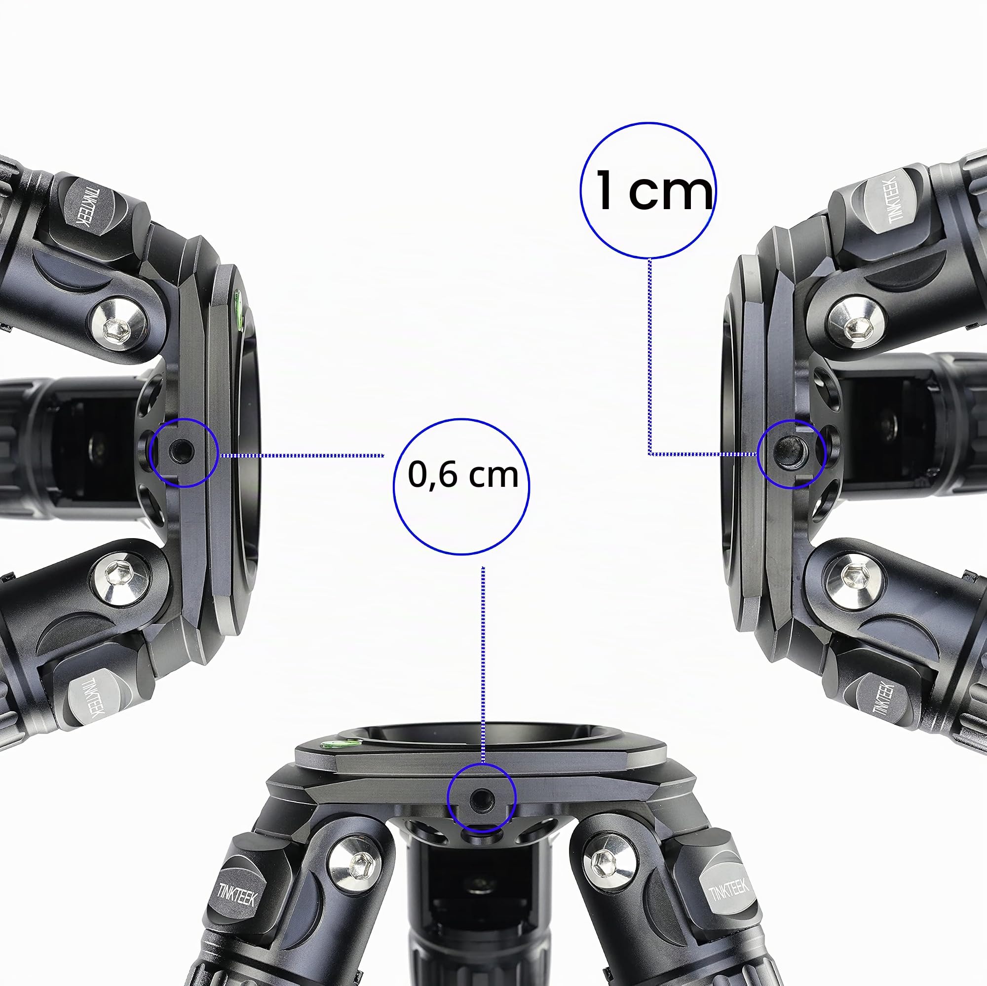Rotor Carbon Stativ mit 75mm Bowl Adapter Zwei Griffe 145CM Systematisch Videostativ Max Belastung 20KG Schüssel Stativ 4 Segmenten Keine Mittelsäule