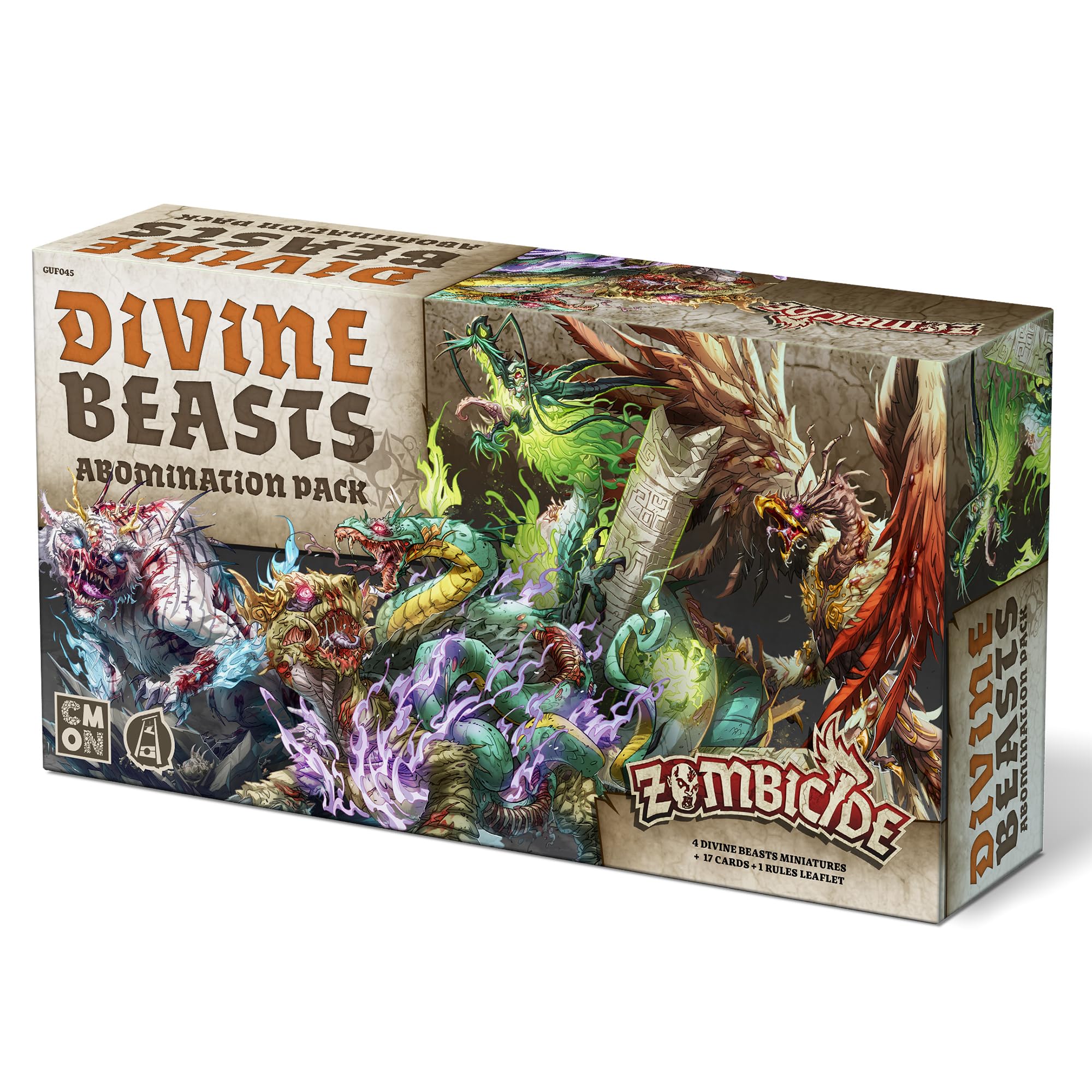 CMON | Zombicide: White Death Expansion: Divine Beasts | Board Game Expansion | Ages 14+ | 1-6 Players | 60+ Minutes Playing Time