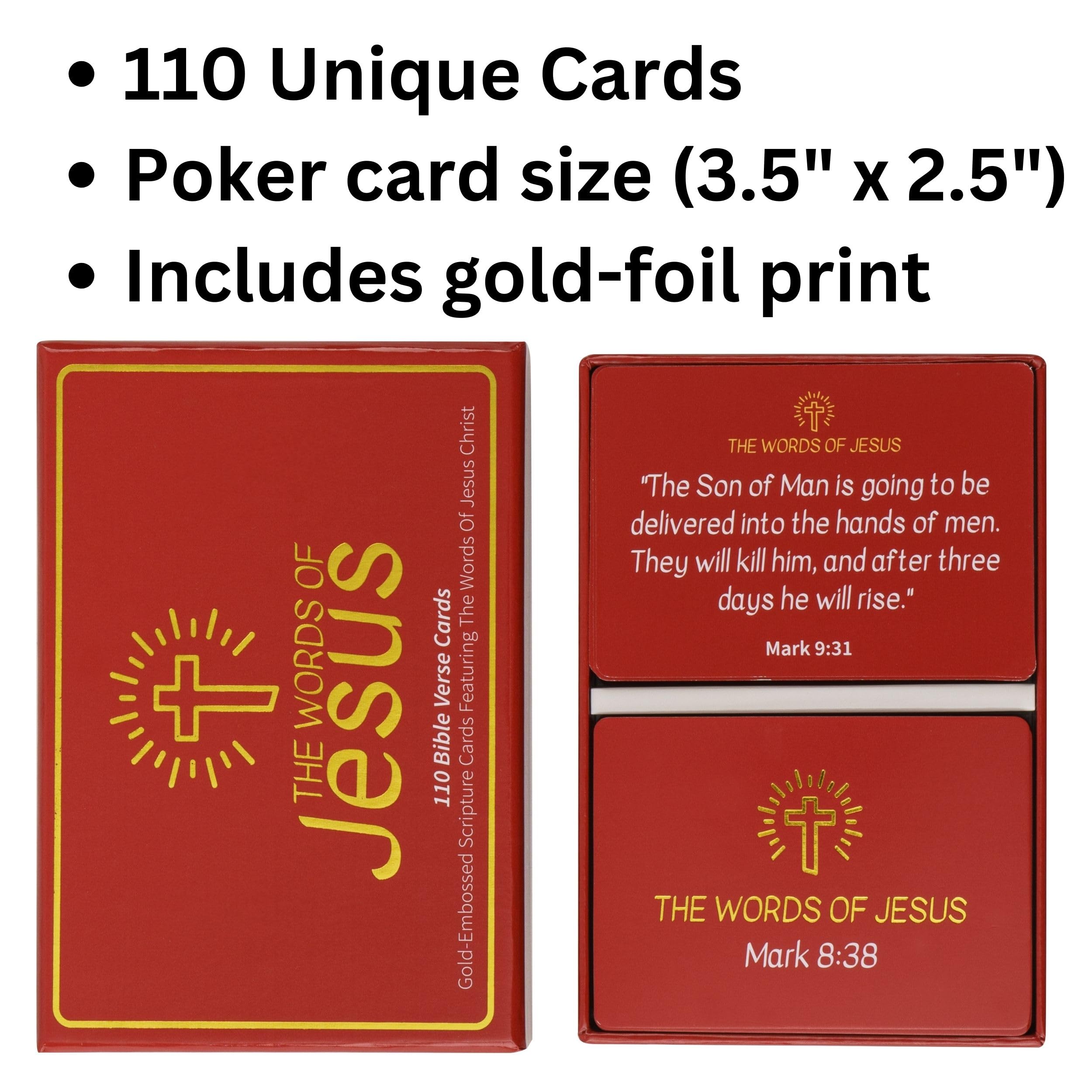 The Words Of Jesus - 110 Christian Bible Verse Cards - Gold Foil Scripture Cards With Bible Verses Of Jesus Christ (NIV) - Image 7