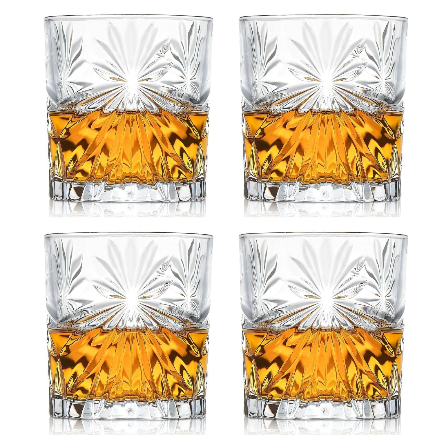 ROCKFORD Italian Premium Whiskey Glasses Set of 2, 300ML, Transparent, Old Fashioned Barware Tumbler for Scotch, Vodka, Bourbon, Liquor, Cocktail, Square Crystal Glass for Stylish Drink Presentation — Amazon image 26