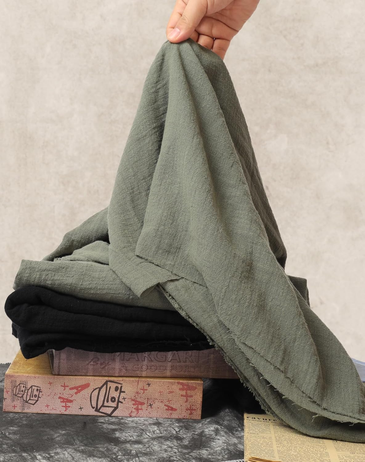 Berenlu Post Apocalyptic Shawl Fabric Piece, Medieval Hooded Cowl for Renaissance Men, DIY Cosplay Costume Accessory - Image 5