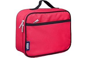 Wildkin Red Kids Lunch Box: Perfect for Daycare, School, and Travel