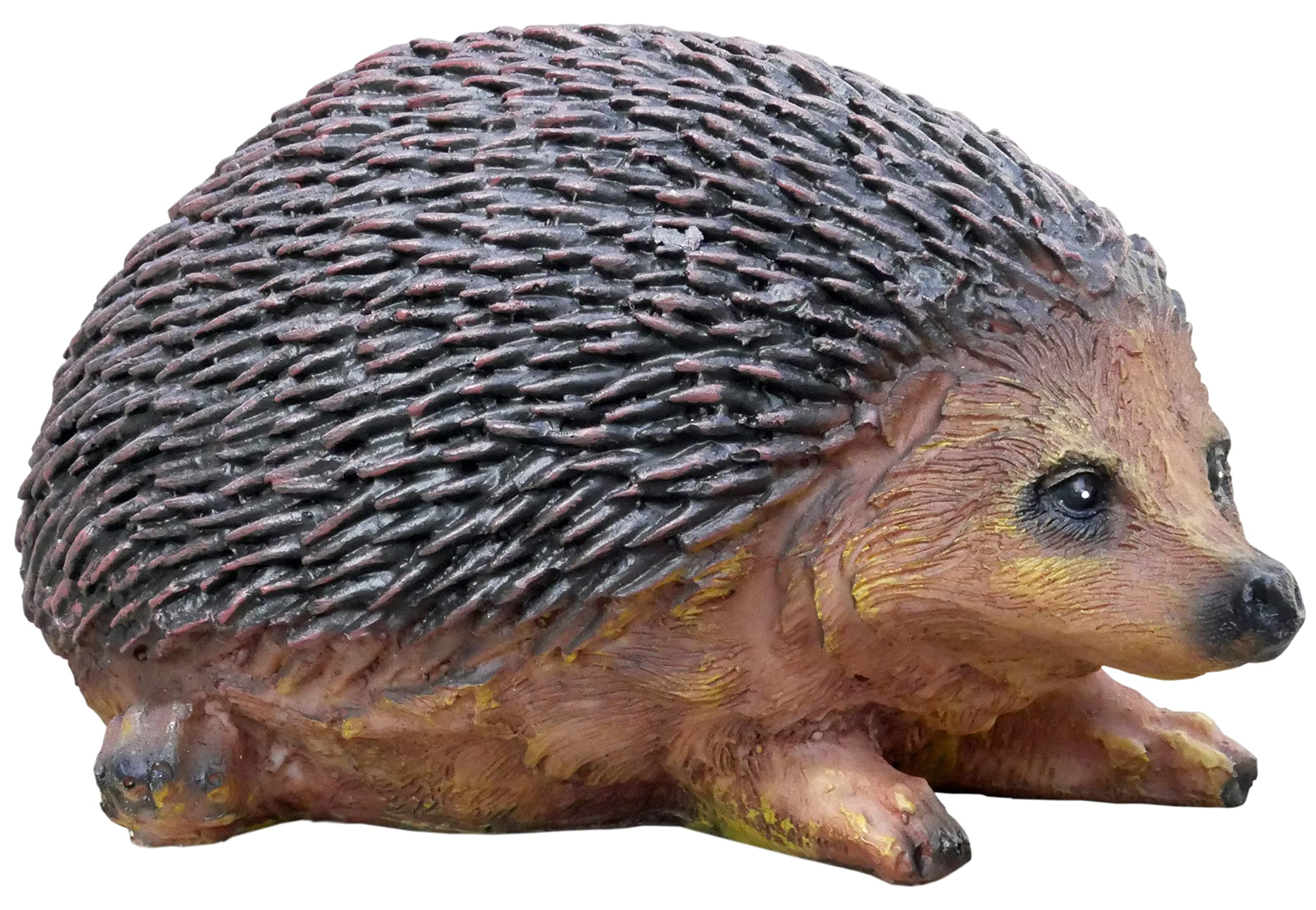 Ablerhome Decoration Brown Little Hedgehog Garden Sculpture Lifelike Fence Animal Ornament Outdoor Indoor Statue (Small Hedgehog)