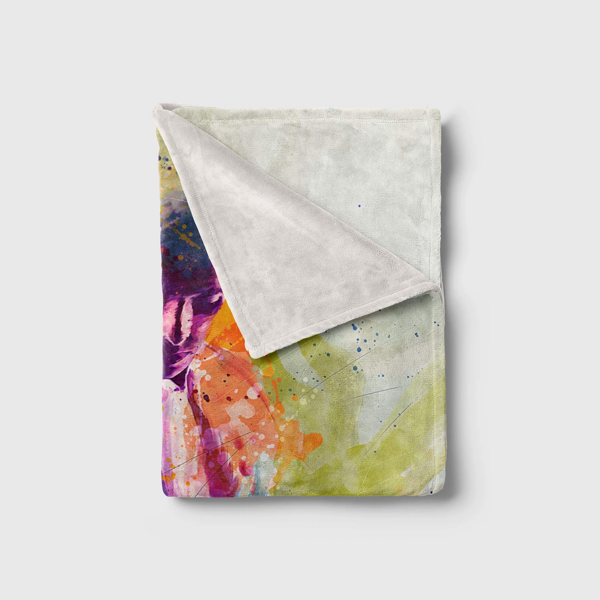 SplashArt Sport Handtuch Strandhandtuch Saunatuch Kuscheldecke Kunstvoll Bodybuilder SPOR Größe 180 x 130 cm (Tagesdecke - Sherpa Flies)