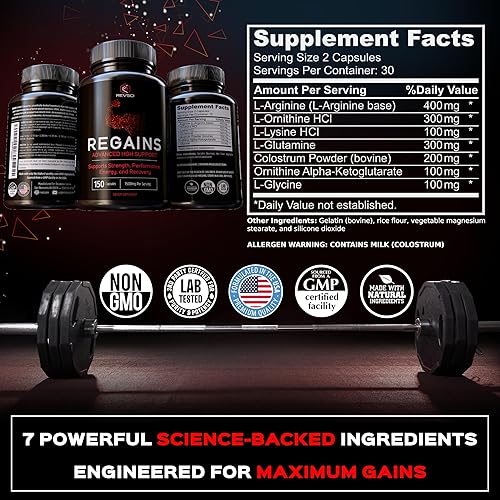 Miniatura 5 de Suplementos de HGH para hombres y mujeres – Recupera el crecimiento muscular anabólico natural y la hormona de crecimiento humano para hombres,